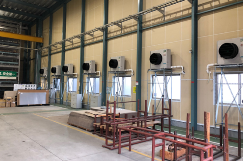 生産工場向け空調・換気システム導入